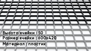 Георешетка 50 Ячейка: 600х420 пластик